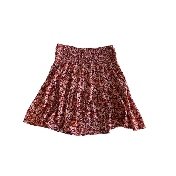 Fat Face Dresses & Skirts - FatFace Ditsy Floral Smocked Mini Skirt 10 Boho Tiered Pull On Cottagecore Fall